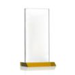 Hawkins Liquid Crystal™ Award - Amber | https://www.bestnamebadges.com