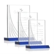 Leighton Liquid Crystal™  Award - Blue | https://www.bestnamebadges.com