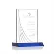 Leighton Liquid Crystal™  Award - Blue | https://www.bestnamebadges.com