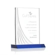 Leighton Liquid Crystal™  Award - Blue | https://www.bestnamebadges.com