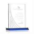 Leighton Liquid Crystal™  Award - Blue | https://www.bestnamebadges.com