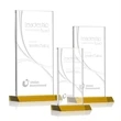 Keane Liquid Crystal™ Award - Amber | https://www.bestnamebadges.com