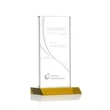 Keane Liquid Crystal™ Award - Amber | https://www.bestnamebadges.com