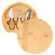 Gouda Mini Bamboo Cheese Board Knife Set | https://www.bestnamebadges.com