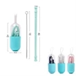 Collapsible Silicone Straw With Travel Case | https://www.bestnamebadges.com