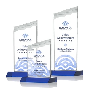 Oakwood VividPrint™ Award - Blue | https://www.bestnamebadges.com