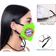 3-Layer Lanyard Face Mask w/ Full Color Imprint | https://www.bestnamebadges.com