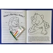 Mom's Having a Baby Coloring and Activity Book Fun Pack | https://www.bestnamebadges.com