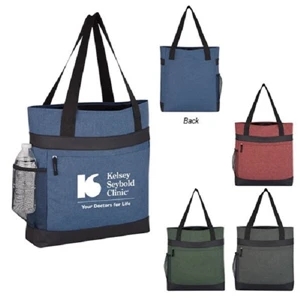 Hidden Zipper Outing Tote Bag | https://www.bestnamebadges.com