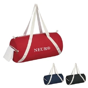 Lightweight Cotton Duffel Bag | https://www.bestnamebadges.com