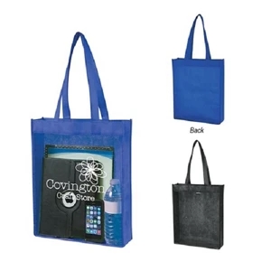 Non-Woven Clear View Tote Bag | https://www.bestnamebadges.com