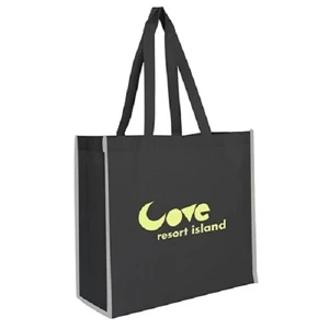 Non-Woven Reflective Edge Tote Bag | https://www.bestnamebadges.com