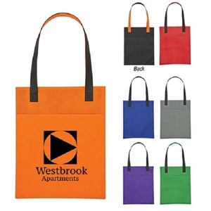 Non-Woven Turnabout Brochure Tote Bag | https://www.bestnamebadges.com