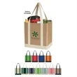 Non-Woven Two-Tone Shopper Tote Bag | https://www.bestnamebadges.com