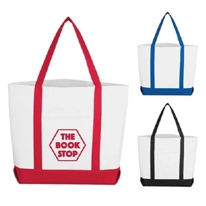 Pocket Shopper Tote Bag | https://www.bestnamebadges.com