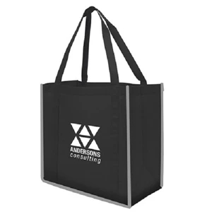 Reflective Large Grocery Tote Bag | https://www.bestnamebadges.com