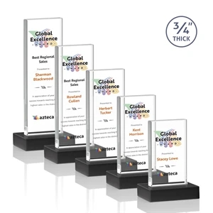 Holmes VividPrint™ Award - Black | https://www.bestnamebadges.com
