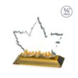 Maple Leaf VividPrint™ Award - Amber | https://www.bestnamebadges.com
