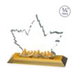 Maple Leaf VividPrint™ Award - Amber | https://www.bestnamebadges.com
