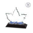 Maple Leaf VividPrint™ Award - Black | https://www.bestnamebadges.com