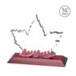 Maple Leaf VividPrint™ Award - Red | https://www.bestnamebadges.com