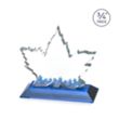 Maple Leaf VividPrint™ Award - Sky Blue | https://www.bestnamebadges.com