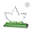 Maple Leaf VividPrint™ Award - Green | https://www.bestnamebadges.com