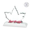 Maple Leaf VividPrint™ Award - White | https://www.bestnamebadges.com