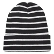 Striped Beanie w/ Custom Embroidery Two-Tone Beanies | https://www.bestnamebadges.com