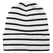 Striped Beanie w/ Custom Embroidery Two-Tone Beanies | https://www.bestnamebadges.com