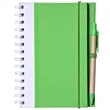 Recyclable Spiral Notebook w/ Pen Two-Tone ECO Notepads | https://www.bestnamebadges.com