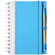 Recyclable Spiral Notebook w/ Pen Two-Tone ECO Notepads | https://www.bestnamebadges.com