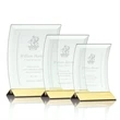 Dominga Award - Jade/Gold | https://www.bestnamebadges.com