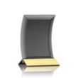 Dominga Award - Black/Gold | https://www.bestnamebadges.com