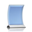 Dominga Award - Blue/Silver | https://www.bestnamebadges.com