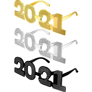 Novelty 2021 Beaded New Year Promotional Sunglasses