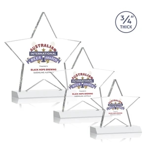 Chippendale VividPrint™ Award - White | https://www.bestnamebadges.com