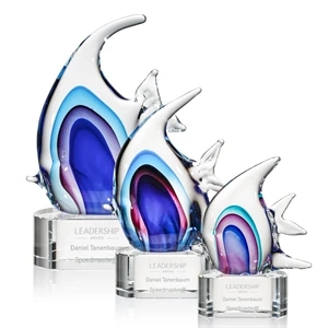 Neptune Fish Award on Paragon Base | https://www.bestnamebadges.com