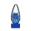 Contempo Award on Paragon Base - Blue | https://www.bestnamebadges.com