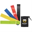 Yoga Resistance Bands with Pouch | https://www.bestnamebadges.com