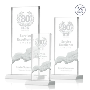 Poole Award - White | https://www.bestnamebadges.com