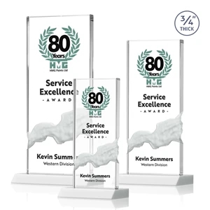 Poole VividPrint™ Award - White | https://www.bestnamebadges.com