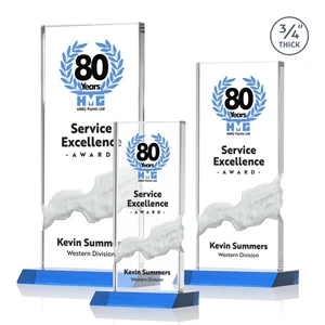 Poole VividPrint™ Award - Sky Blue | https://www.bestnamebadges.com