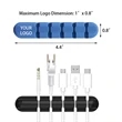 Silicone 5 Slots Desk Cable Organizer | https://www.bestnamebadges.com