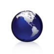 Globe Paperweight - Blue | https://www.bestnamebadges.com