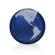 Globe Paperweight - Blue | https://www.bestnamebadges.com