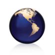 Globe Paperweight - Blue | https://www.bestnamebadges.com