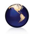 Globe Paperweight - Blue | https://www.bestnamebadges.com