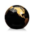 Globe Paperweight - Black | https://www.bestnamebadges.com