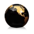 Globe Paperweight - Black | https://www.bestnamebadges.com